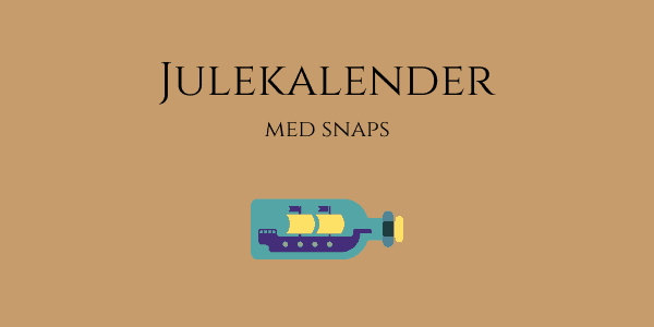 Julekalender med snaps