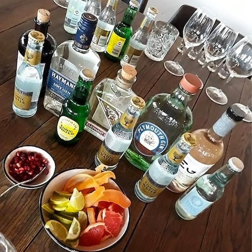 Ginsmagning med mad Restaurant Loftet